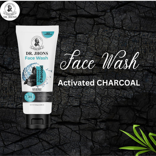 CHARCOAL FACE WASH – 5 in 1 Formula - Dr Jhons Skin Care