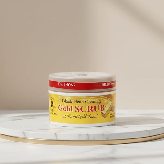 24K GOLD SCRUB JAR - Dr Jhons Skin Care