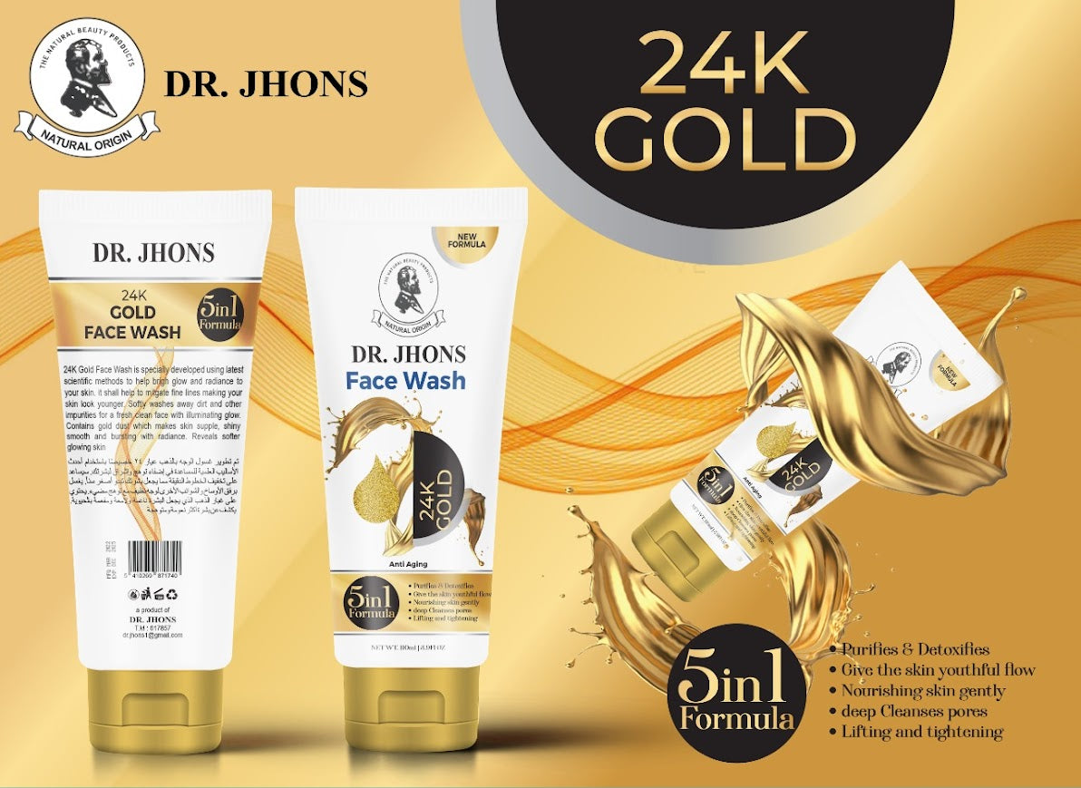 24K GOLD FACE WASH - Dr Jhons Skin Care