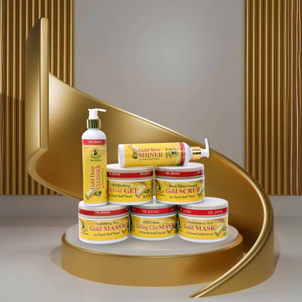 24K GOLD FACIAL KIT JAR - Dr Jhons Skin Care