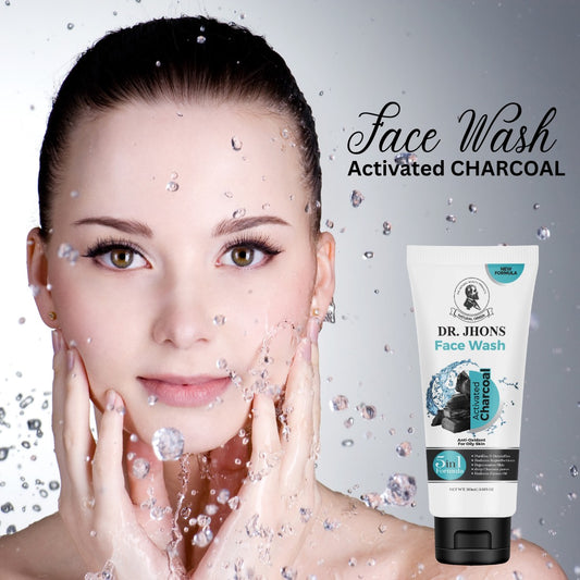 CHARCOAL FACE WASH – 5 in 1 Formula - Dr Jhons Skin Care