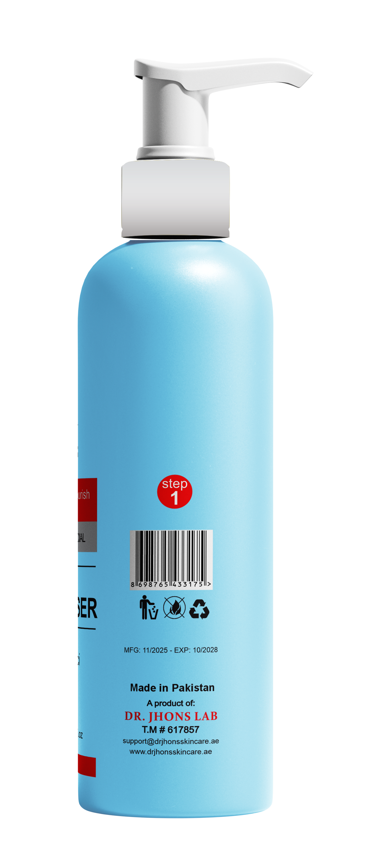 WHITENING GEL CLEANSER PUMP - Dr Jhons Skin Care