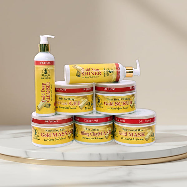 24K GOLD FACIAL KIT JAR - Dr Jhons Skin Care