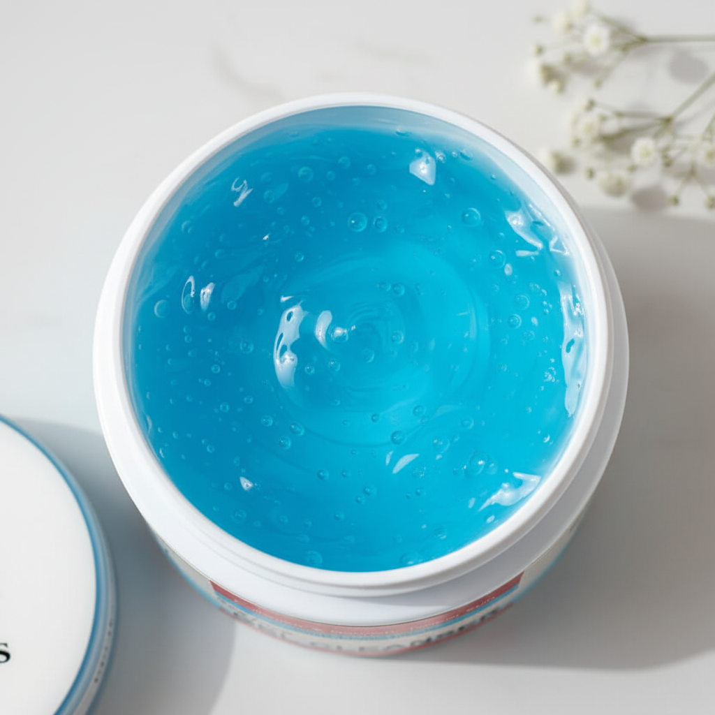 Top-Down Blue Gel View